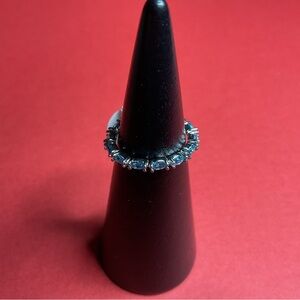 ⭐️Bomb Party RBP4621 “Band of Beauty” Cubic Zirconia on Rhodium Size 6 Ring NWT
